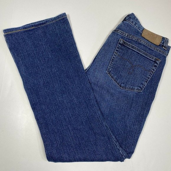 LRL Ralph Lauren Blue Jeans CO Womens Classic Bootcut Dark Wash Size 8 Jeans - Picture 10 of 10